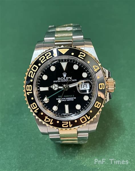 rolex 116713ln gmt master ii 18k ss|Rolex oyster Gmt Master II.